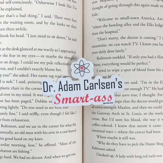 Dr. Adam Carlsen's Smart-a** Sticker