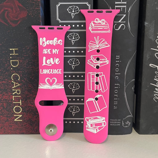 PRE-ORDER Books are my Valentine Apple Watch Band