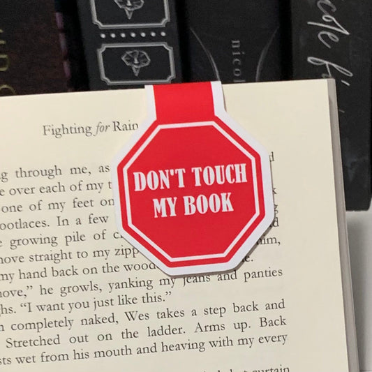 Don't Touch my book Magnetic Bookmark