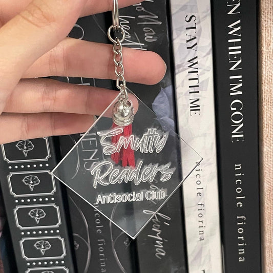 Smutty Readers Antisocial Club Keychain