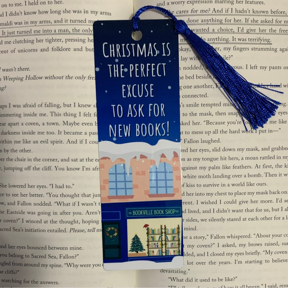 Ask for New Books Aluminum Bookmark