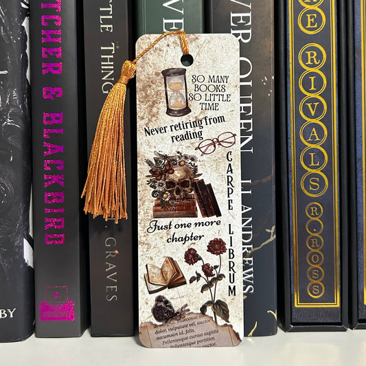 Dark Academia Aluminum Bookmark