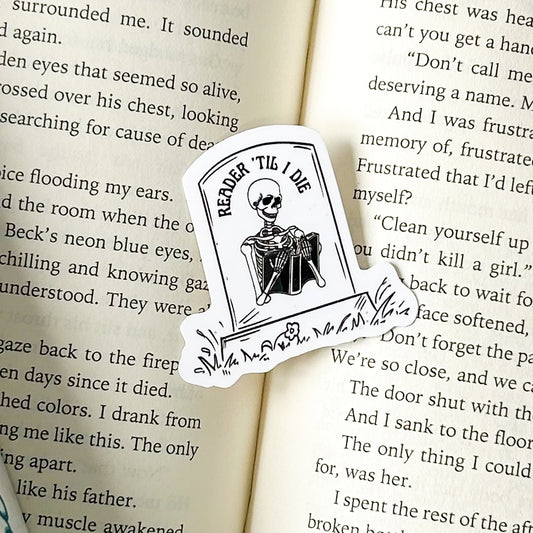 Reader ‘til I Die Sticker