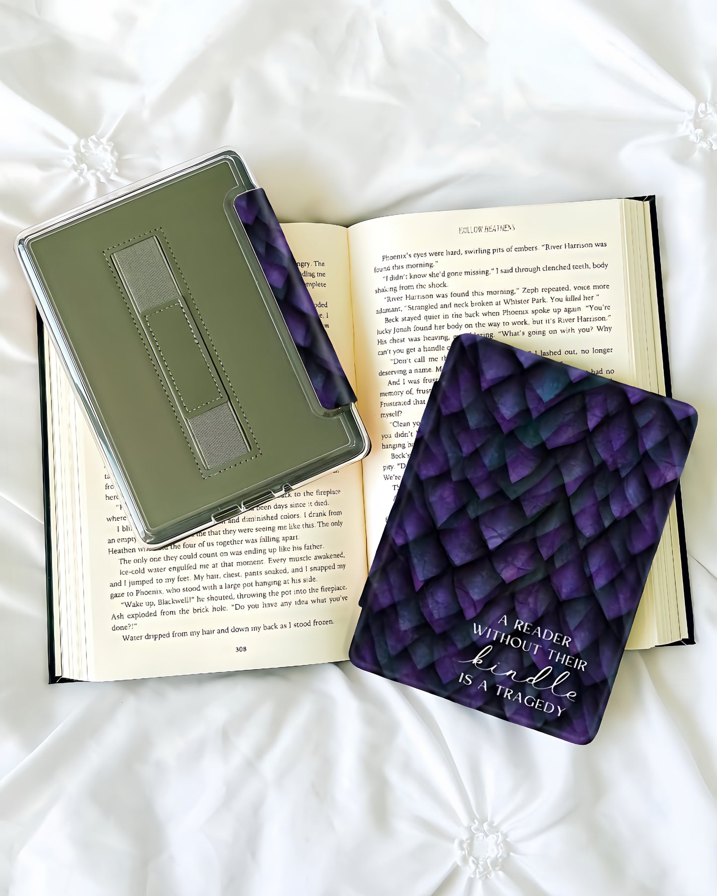 A Reader without their Kindle is a Tragedy Clear Kindle Case (PRE-ORDER)