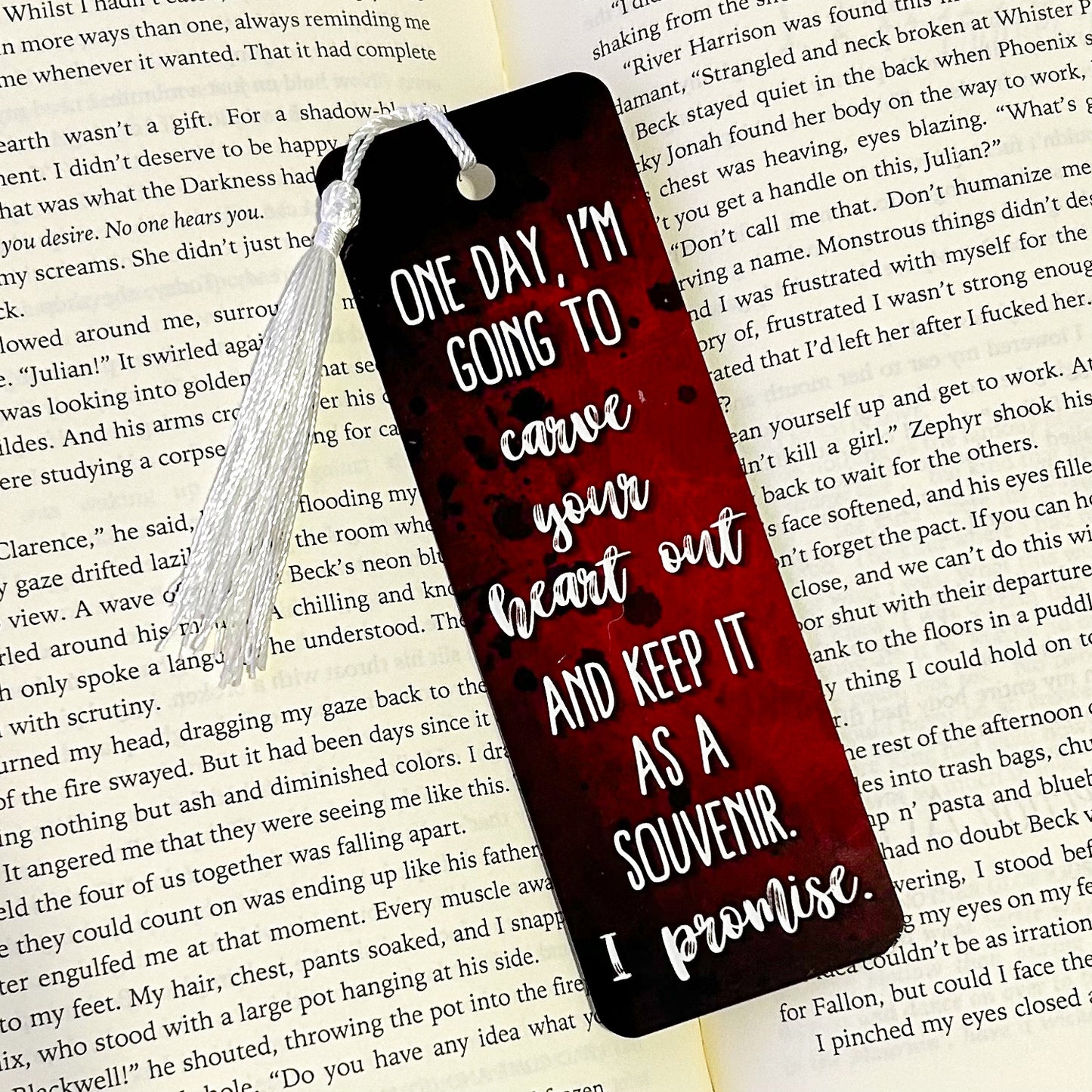 Carve Your Heart Out Aluminum Bookmark - RuNyx