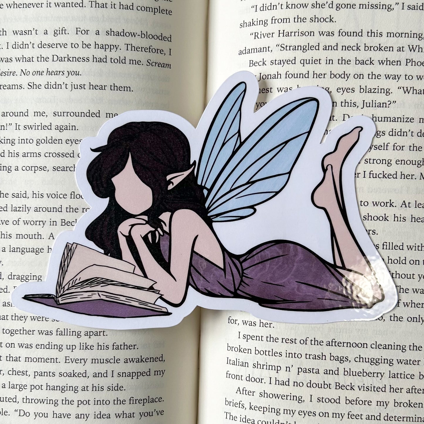 Reading Fairy Cut-Out Bookmark