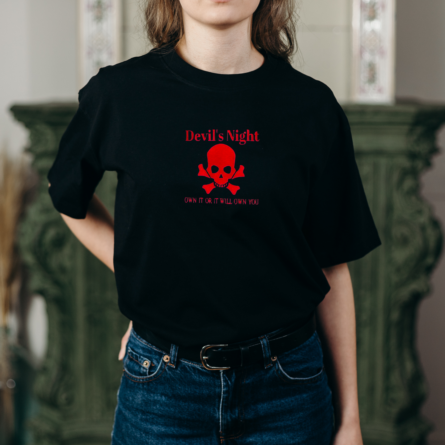 Devil's Night Embroidered Shirt - Penelope Douglas