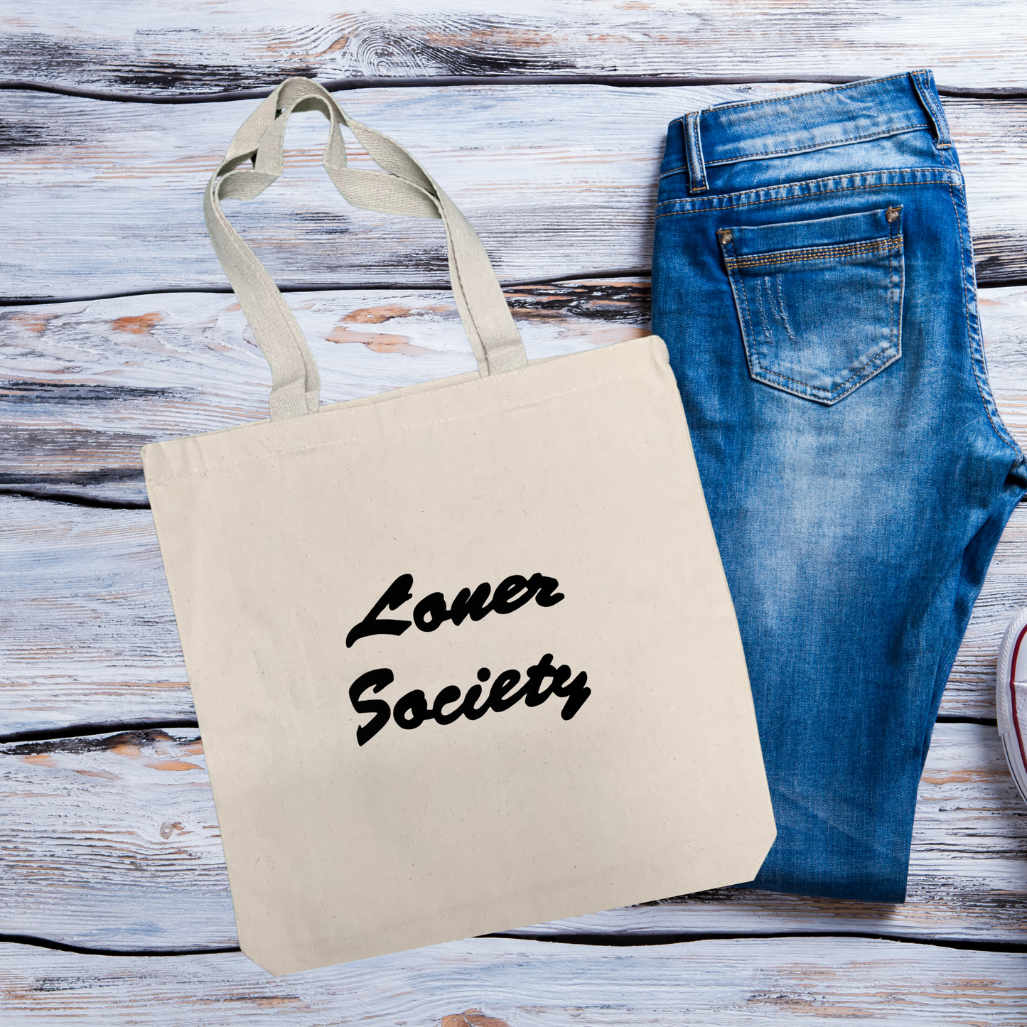 Loner Society Embroidered Tote - Monty Jay