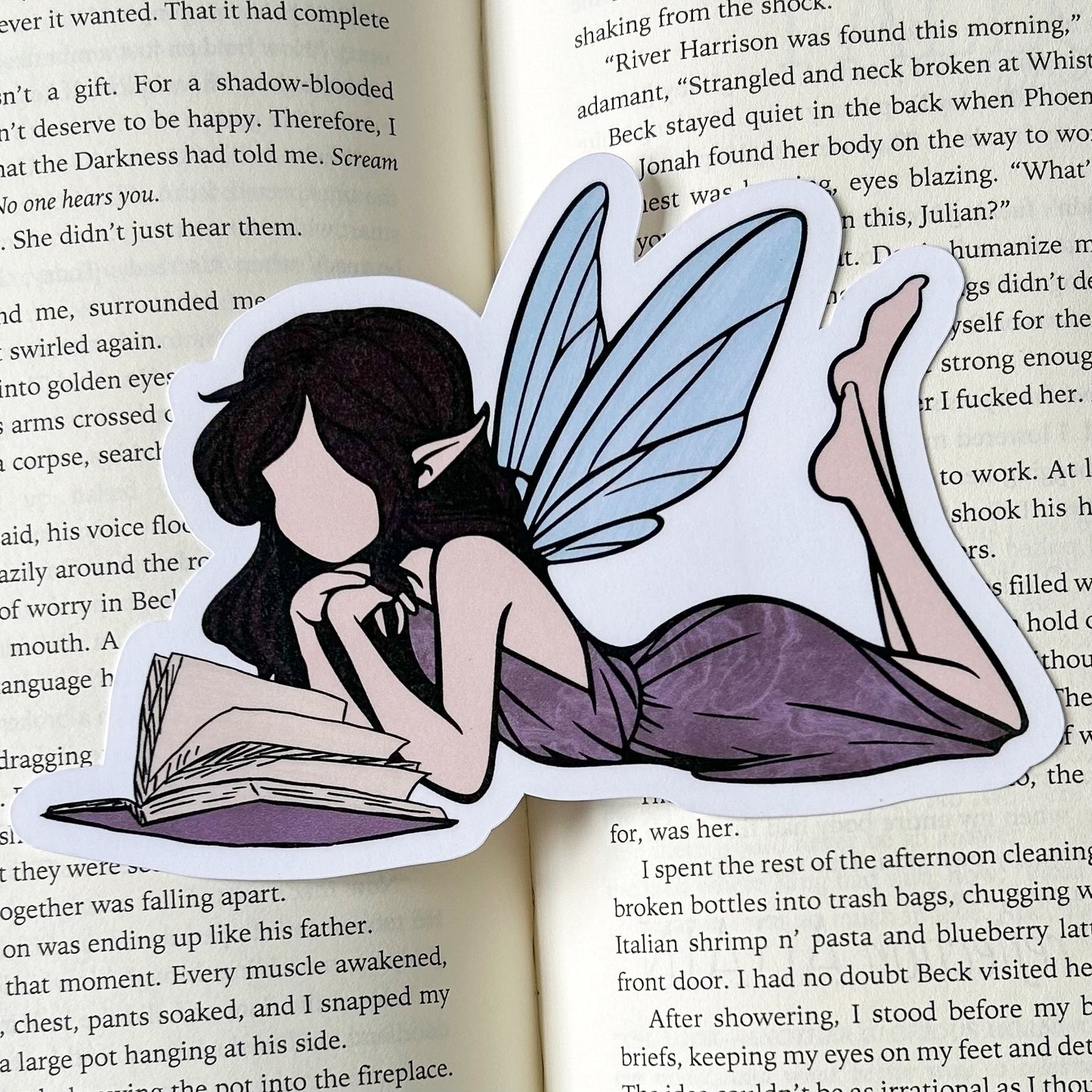 Reading Fairy Cut-Out Bookmark