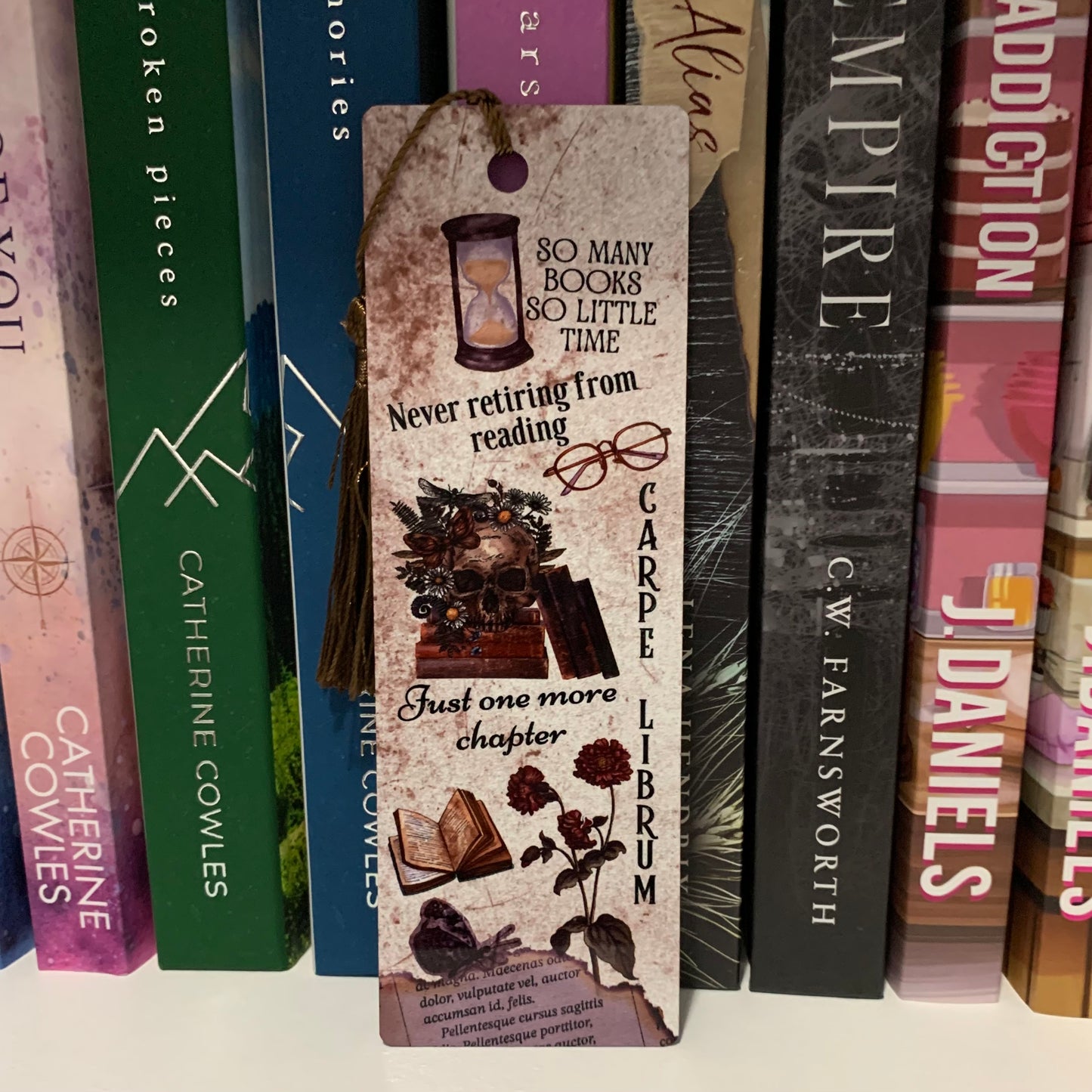 Dark Academia Aluminum Bookmark