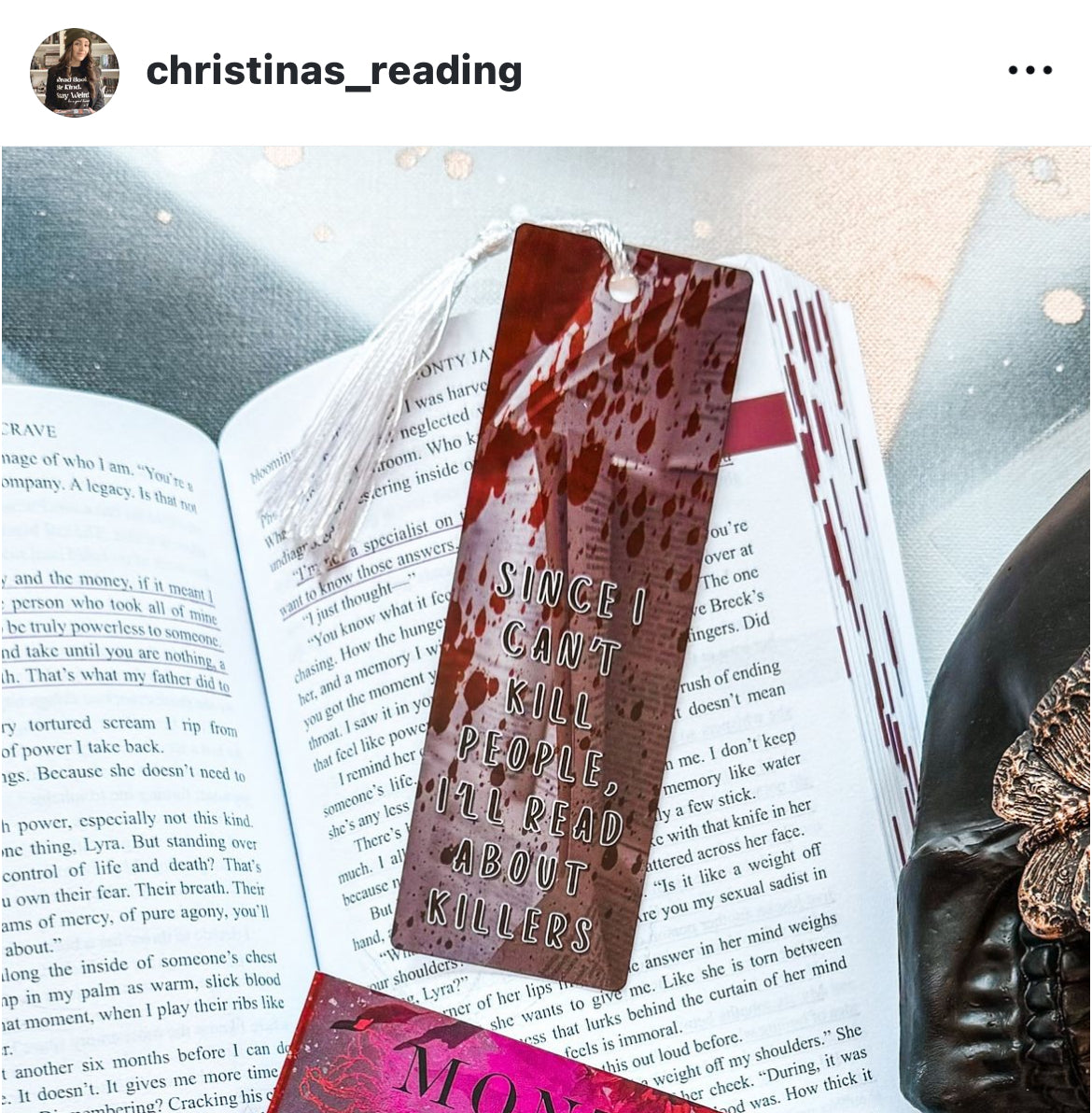 I'll Read About Killers Aluminum Bookmark