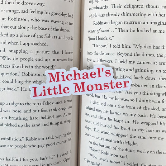 Michael's Little Monster Sticker - Penelope Douglas