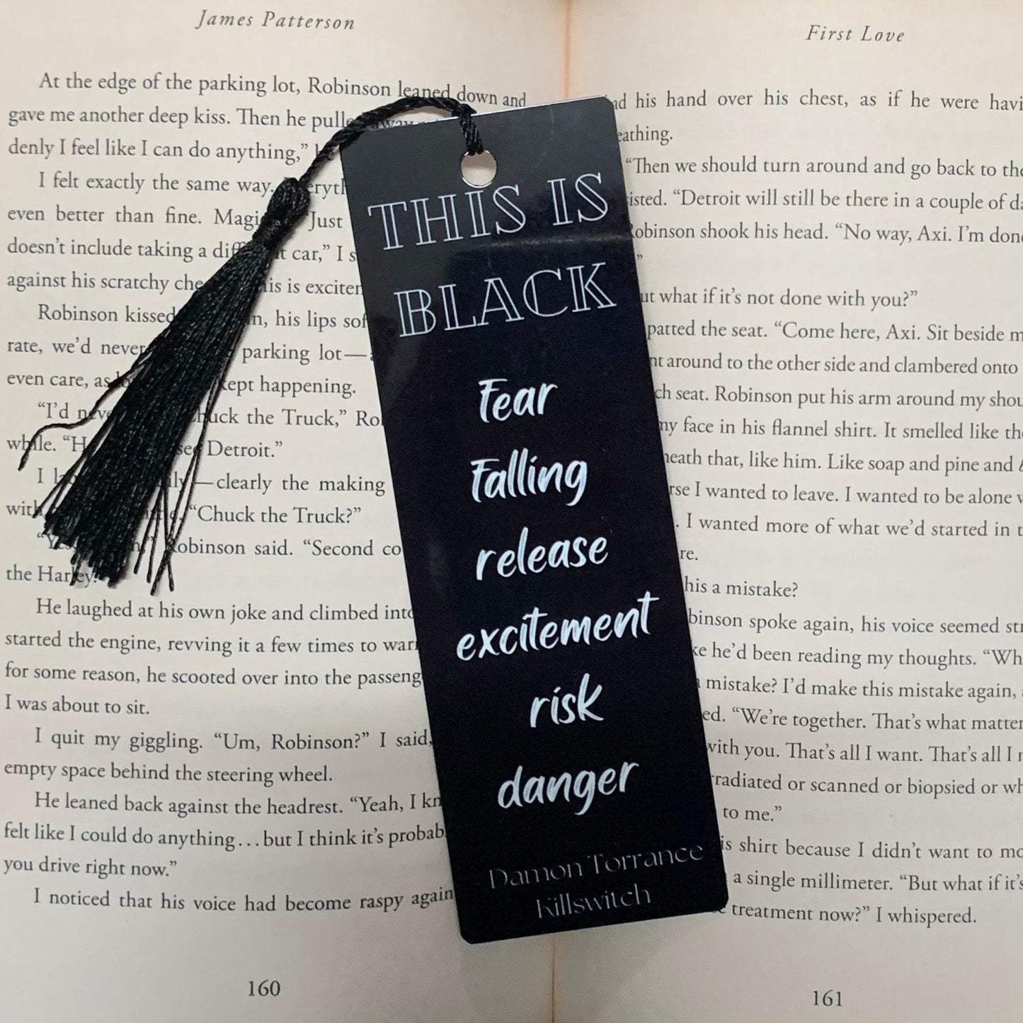 This is Black Aluminum (Metal) Bookmark - Penelope Douglas