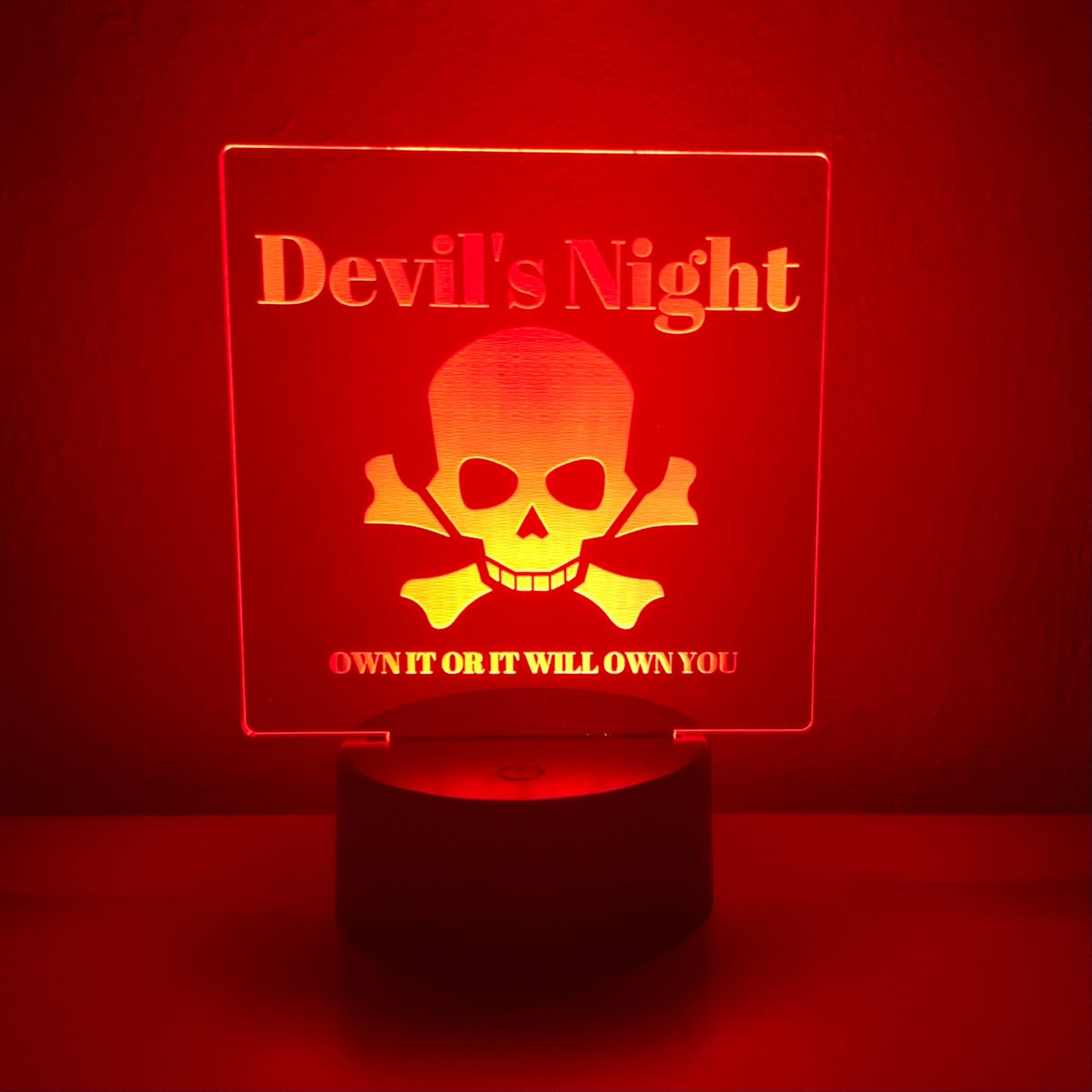 Devil’s Night LED Lamp - Penelope Douglas