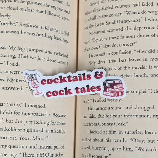 Cocktails and Books Sticker