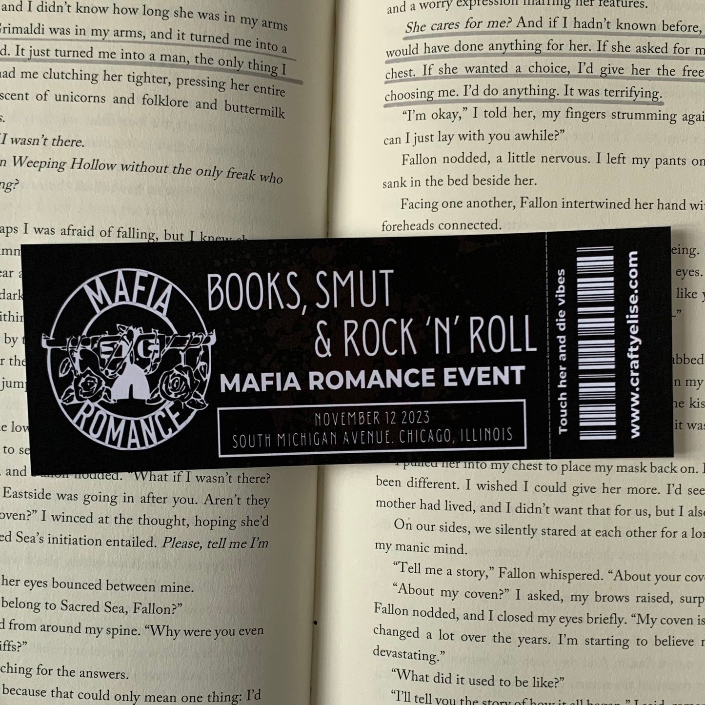 Mafia Romance Bookmark