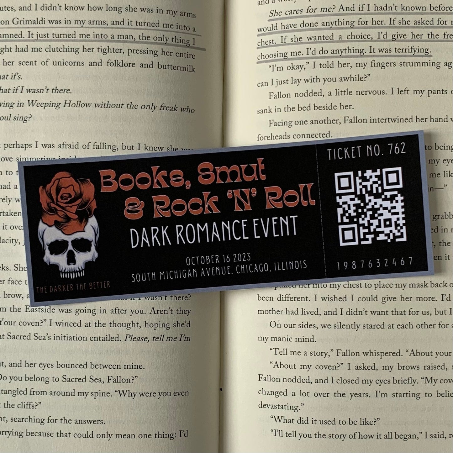 Dark Romance Bookmark