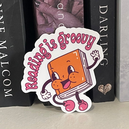 Reading is Groovy Sticker