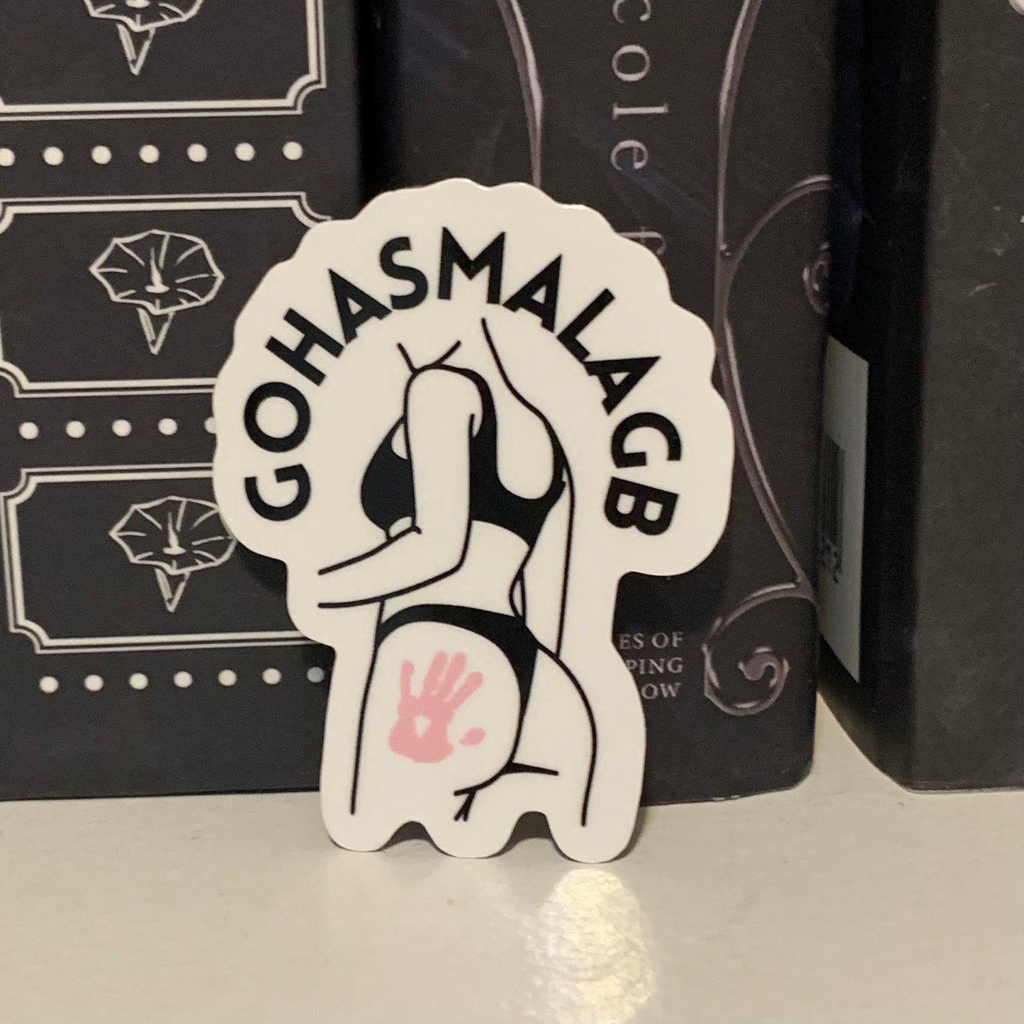 GOHASMALAGB (meaning in description) Sticker