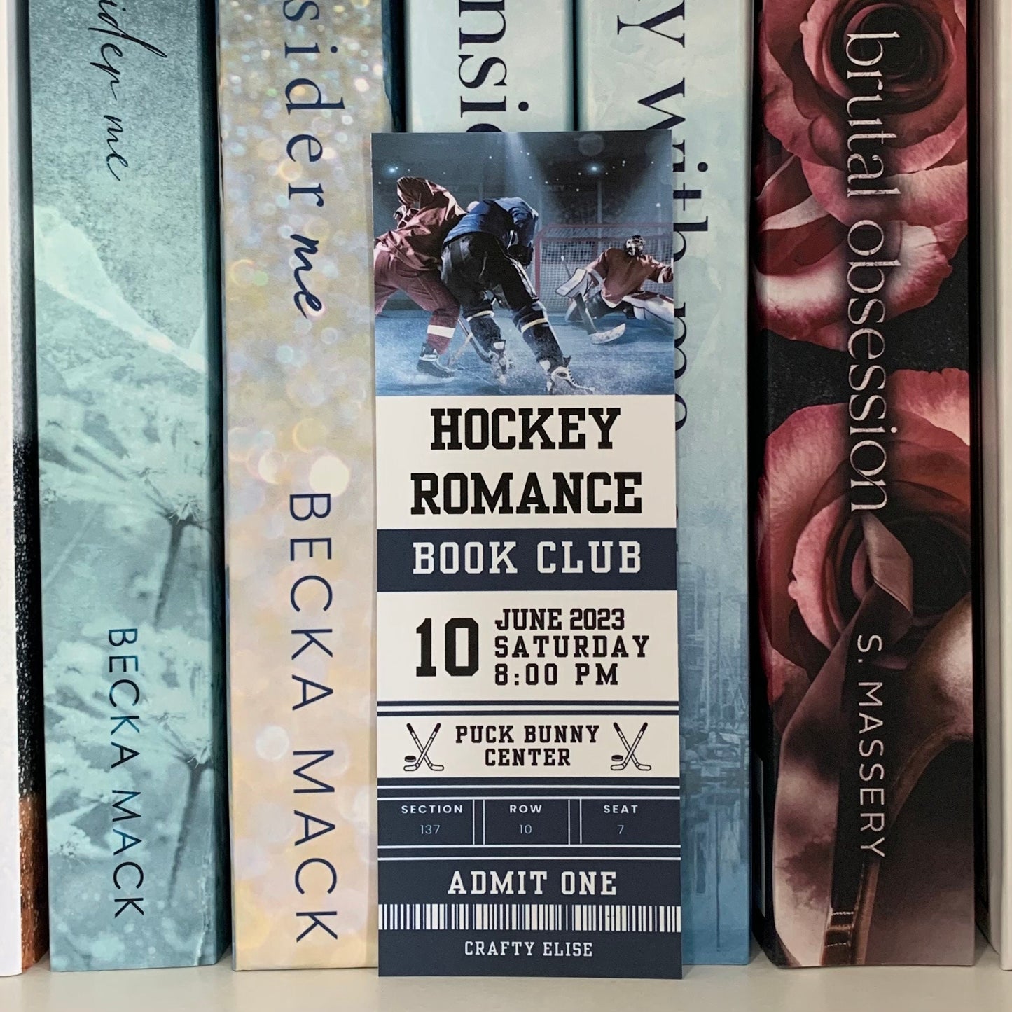 Hockey Romance Book Club Bookmark