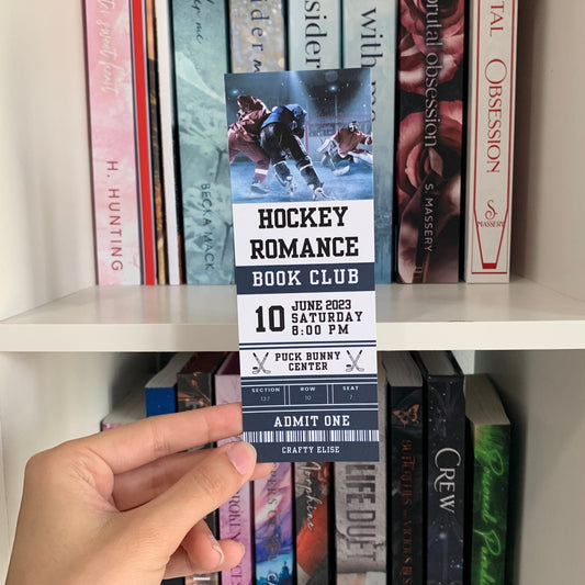 Hockey Romance Book Club Bookmark