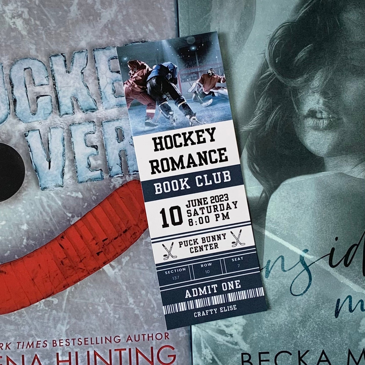 Hockey Romance Book Club Bookmark