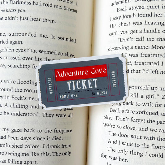 Adventure Cove Ticket Sticker - Penelope Douglas