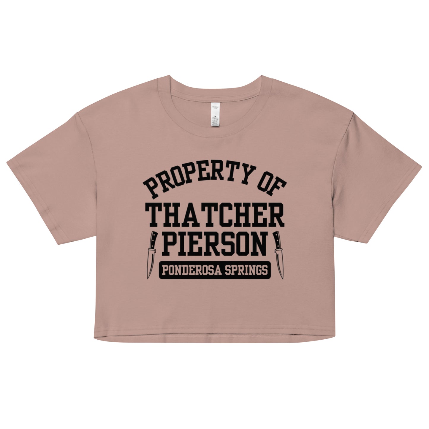 Property of Thatcher Pierson Crop Top - Monty Jay